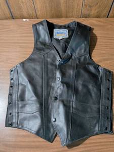 lot 180 image: National Leather Motorcycle Vest Size 38