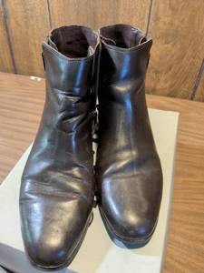 lot 194 image: Black Leather Ankle Boots - Made in Brazil