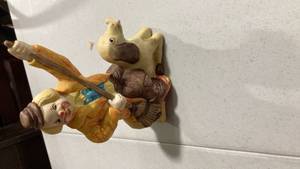 lot 2036 image: Ceramic Clown Music Box Figure