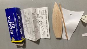 lot 2044 image: Regatta Kit Model Sailboat