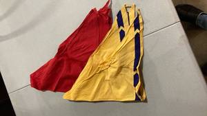 lot 2045 image: Boy Scouts Neckerchiefs - Red and Yellow Set