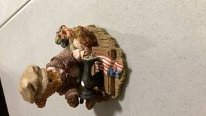 lot 2058 image: Decorative Patriotic Bear Figurine