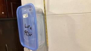 lot 2061 image: Blue-Rimmed Storage Container Lot #19064