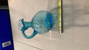lot 2105 image: Blue Glass small pitcher