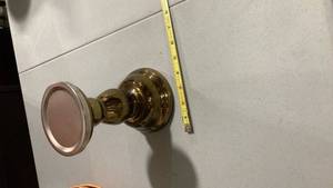 lot 2126 image: Brass candle holder