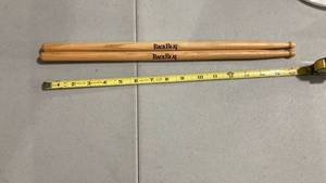 lot 2129 image: BackBeat Wooden Drum Sticks