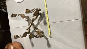 lot 2154 image: Decorative copper candle holder