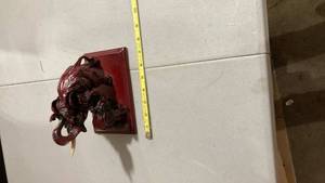 lot 2173 image: Elephant figurine 7 12 inches one tusk off