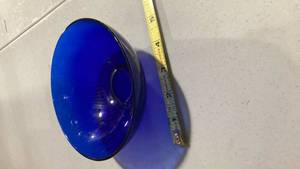lot 2192 image: Cobalt Blue Glass cereal bowl