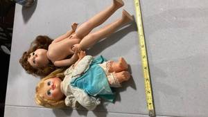 lot 2194 image: Madame Alexander Style Fashion Doll small doll has missing arm