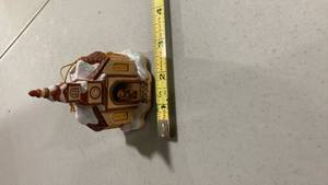 lot 2225 image: Christmas House Ornament with Snow Detail