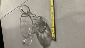 lot 2231 image: Crystal Glass sugar dish