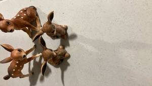 lot 2239 image: Deer Fawn Figurines