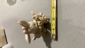 lot 2255 image: Precious Moments Some Bunnys Sleeping Figurine