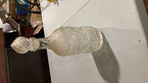 lot 2281 image: Crystal Pressed Glass Water Pitcher