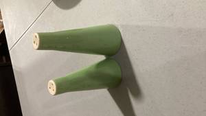 lot 2284 image: Jade Green Ceramic salt and pepper shakers