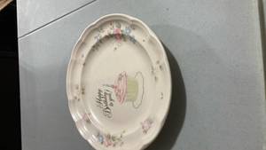 lot 2293 image: Pfaltzgraff Tea Rose Birthday Plate