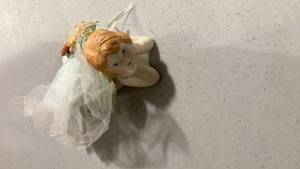 lot 2302 image: 1990s Precious Moments Angel Cake Topper