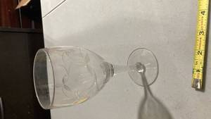 lot 2318 image: Princess House Crystal wine glass