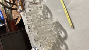 lot 2326 image: 5 small 4 little bit larger glasses