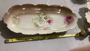 lot 2334 image: RS Prussia Floral Oval Dish