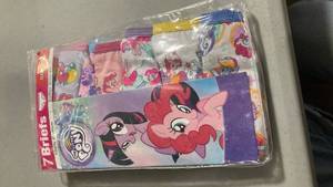 lot 2345 image: My Little Pony Girls 7-Pack Underwear Briefs