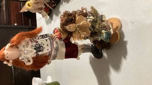 lot 2349 image: Nordic Pattern Decorative Doll with Lace Details