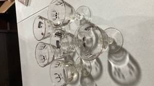 lot 2362 image: XX B&O Railroad Commemorative Crystal Glasses Set