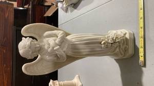lot 2365 image: White Porcelain Angel Figurine