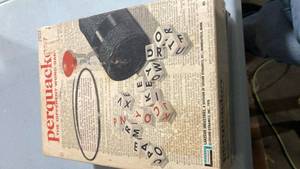 lot 2395 image: Perquackey Word Dice Game Set