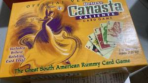 lot 2396 image: Canasta Card Game Set with Rotating Tray