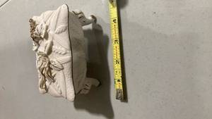 lot 2399 image: White Ceramic trinket box with Floral Design