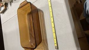 lot 2415 image: Amber anchor hocking baking dish 12 x 6 12