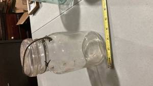 lot 2427 image: Clear Glass Ball jar