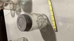 lot 2430 image: Masons Patent Glass Canning Jar