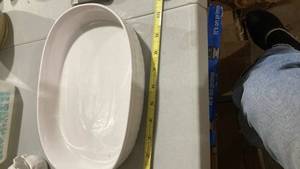 lot 2436 image: White corning, ware, baking dish
