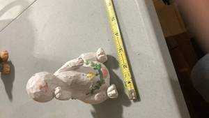 lot 2477 image: Wooden Easter bunny