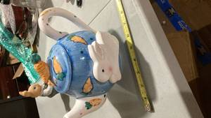 lot 2479 image: Bunny and Carrot Ceramic Teapot