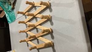 lot 2482 image: Folding cup rack or coat rack