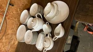 lot 2499 image: Fine China Teacup and Saucer Set