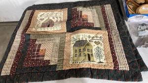 lot 2563 image: Handmade Country House Quilt shams