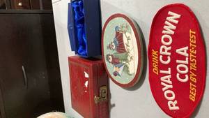 lot 2572 image: Royal Crown Cola Wall Display Piece