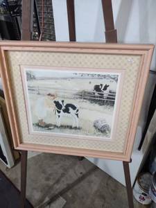 lot 3951 image: Country Farm Scene Framed Print