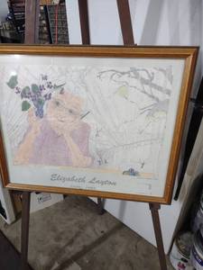 lot 3952 image: Elizabeth Layton Original Art Print (1909-1993)
