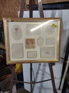 lot 3955 image: Gold Tone Multi Photo Frame 11x14