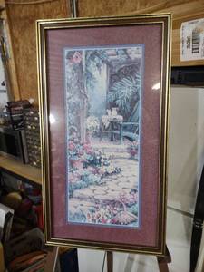 lot 3958 image: Garden Path Watercolor Print