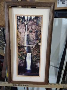 lot 3962 image: Multnomah Falls Autumn Photography Print