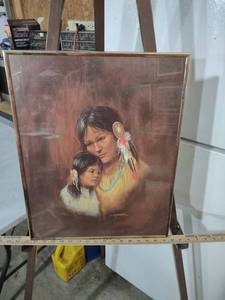 lot 3975 image: Native American Cultural Portrait Print