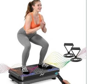 lot 3146 image: AXV Vibration Plate Fitness Platform Exercise Machine Vibrating Shaking Full Body Shaker Workout Vibrate Stand Shake Board Sport Gym for Weight Loss Fat Burner for Women Men