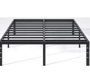 lot 3150 image: Metal Bed Frame,Queen Size Bed Frame with Storage Space,Heavy Duty Sturdy Mattress Foundation,Easy Assembly,No Box Spring Needed, Black,14 Inch,Queen